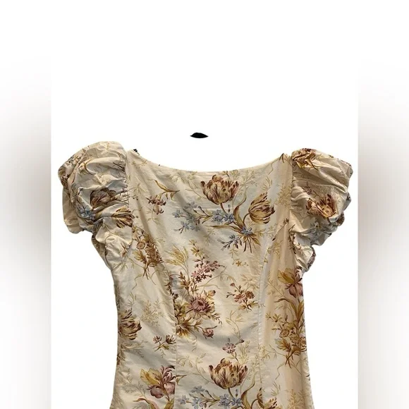 Dôen Marci Cotton Silk Puff Shoulder Mini Dress - Picture 5 of 12